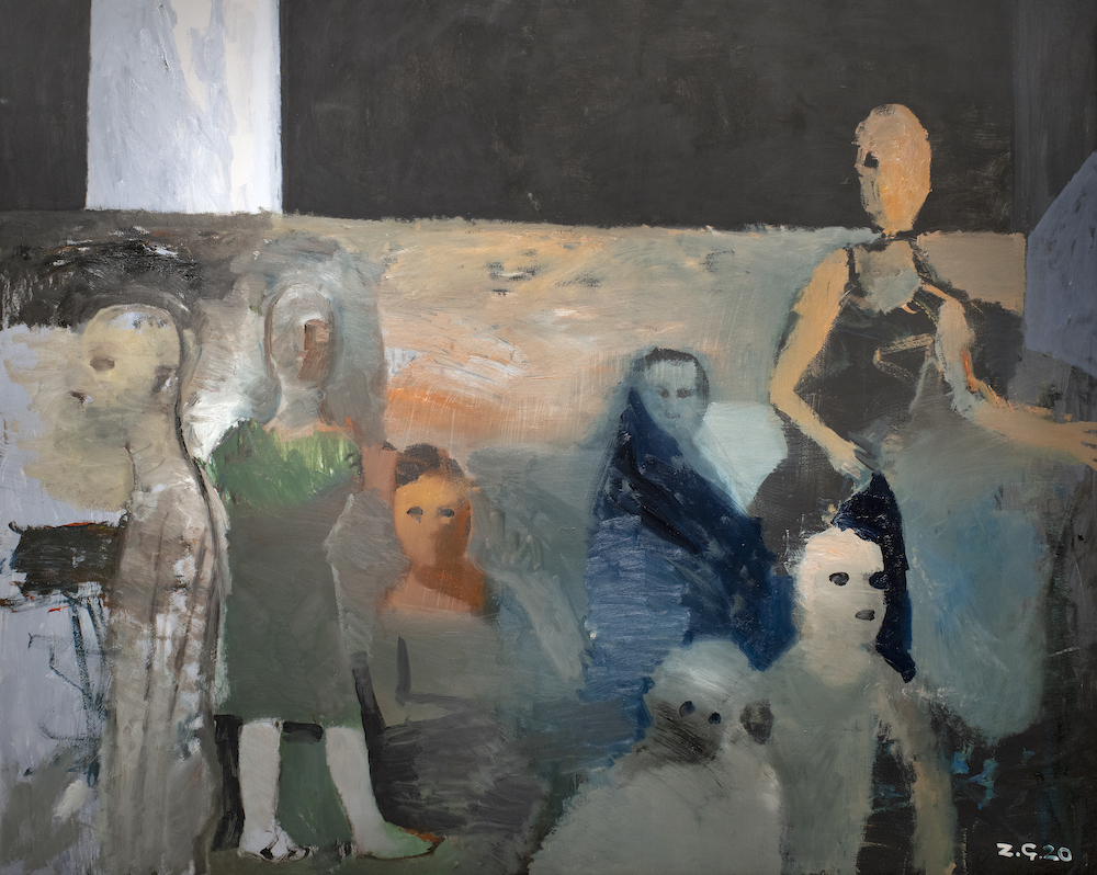 Zurab Gikashvili. Street. 170x140. Oil on canvas. 2021. Photo by Gia Chkhatarashvili